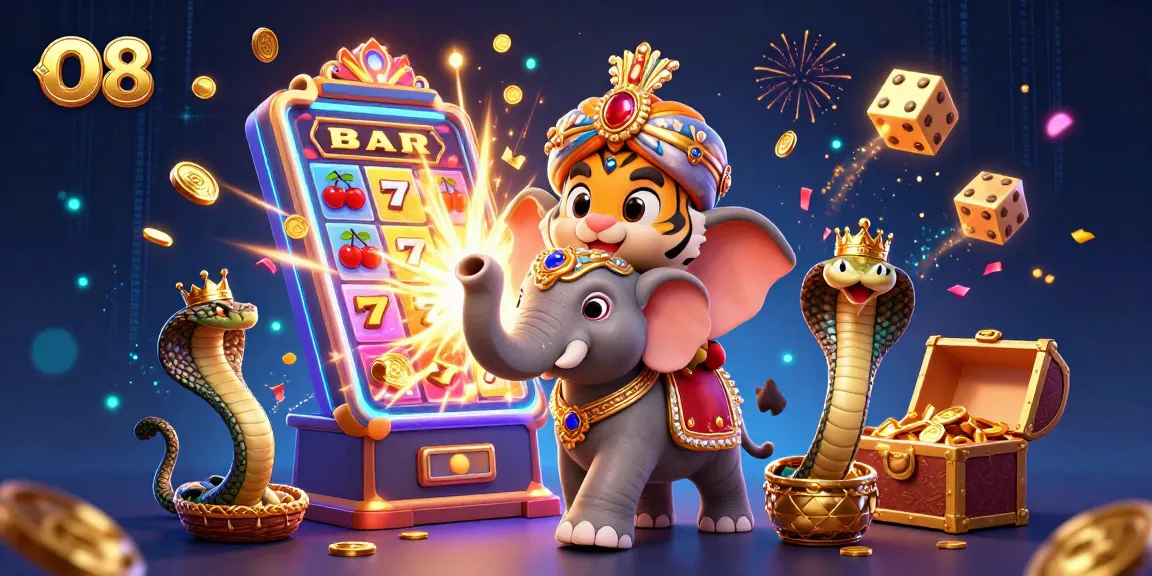 Experience winning at O8 with exciting slot jackpots, vibrant characters and dynamic casino elements.