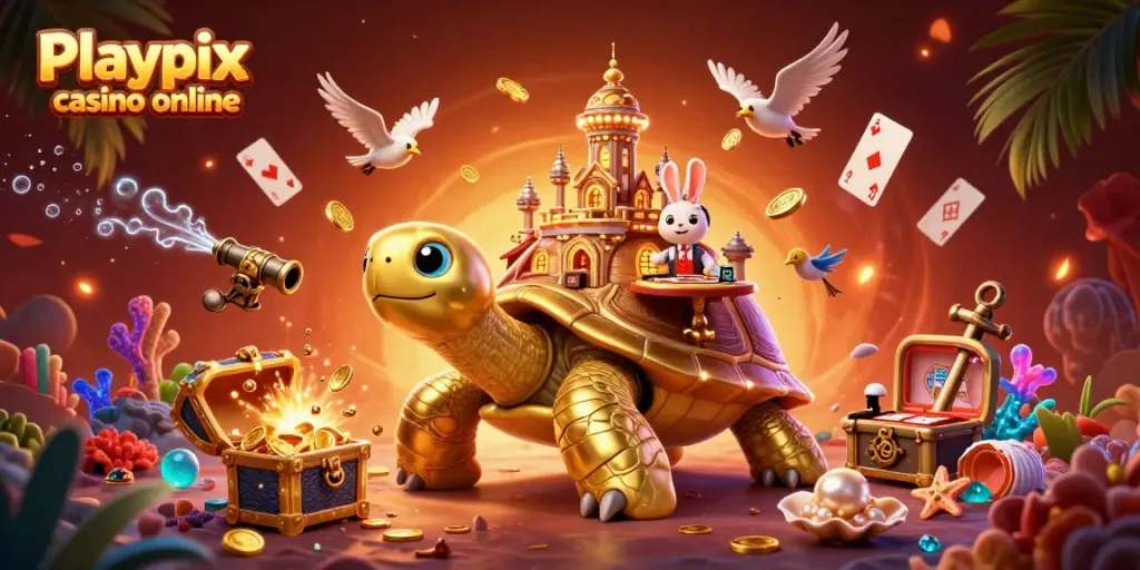 Jogadores aproveitam uma experiência imersiva no Playpix casino online, divertindo-se com jogos de cartas.