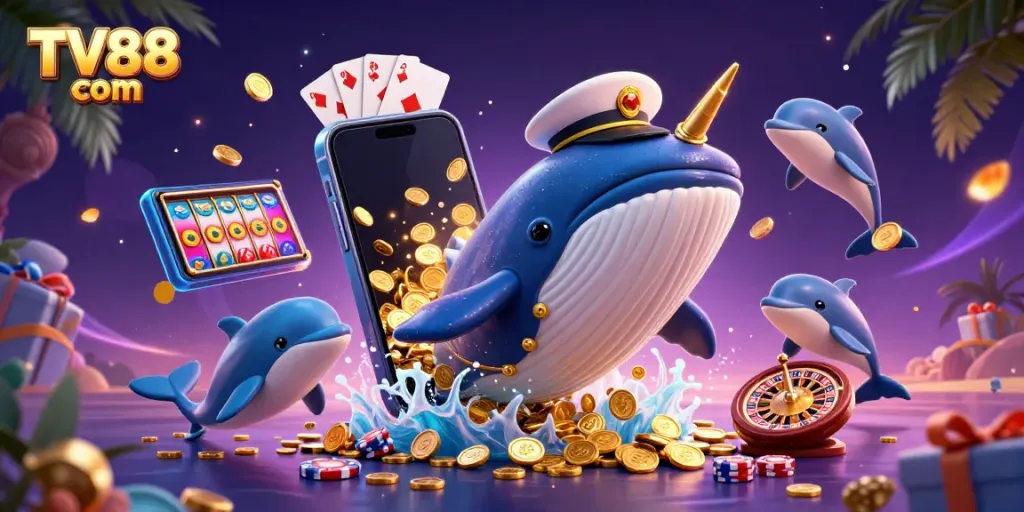 Experience the excitement of casino games at TV88 com with colorful slots and dynamic characters.