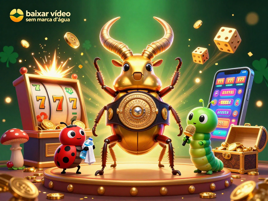 Catch the excitement and download with "baixar vídeo sem marca d'água", featuring a vibrant 3D casino scene.