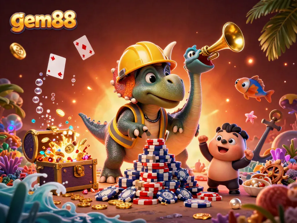 Experience thrilling fun at gem88 with lively casino adventures and vibrant 3D characters.