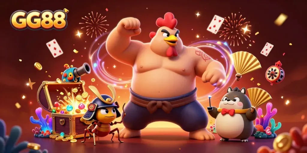 Engage with GG88 through thrilling ocean adventure in an ultra-detailed casino scene.