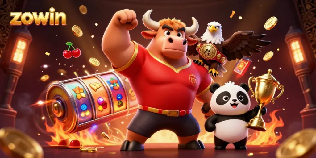 Zowin offers a vibrant online gaming experience with slots and exciting characters in action.