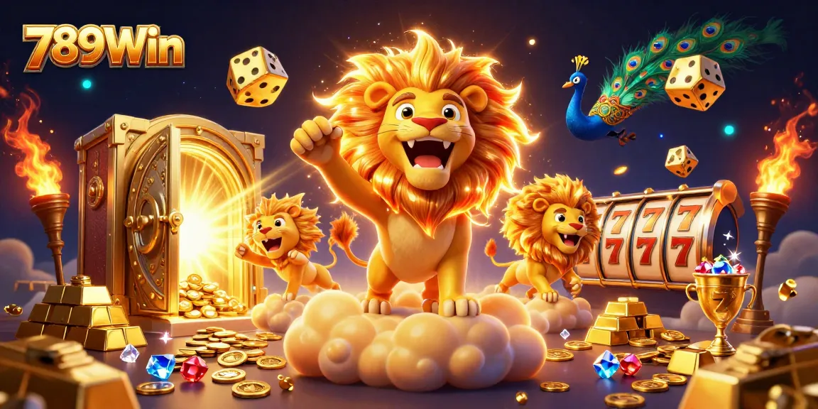 Experience the thrill of winning big with 789Win in a vibrant casino scene full of treasures.