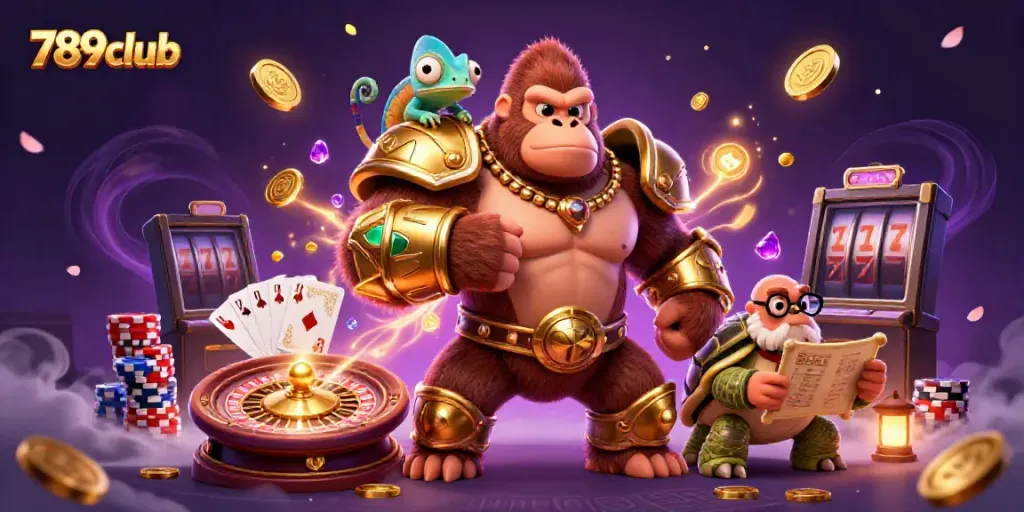 Cascading coins and vibrant gameplay create excitement in 789club's casino world