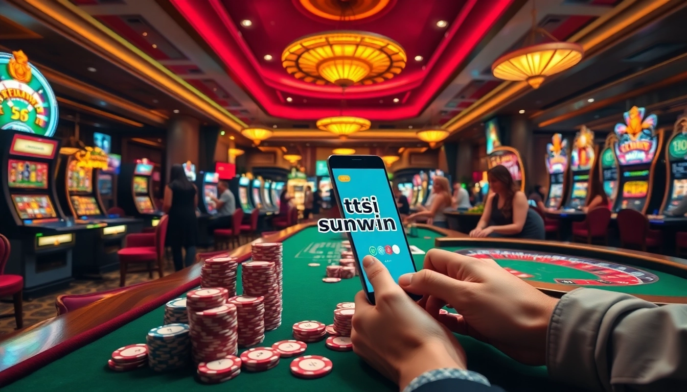 Experience the excitement of tải sunwin as players engage with vibrant casino games and thrilling betting action.