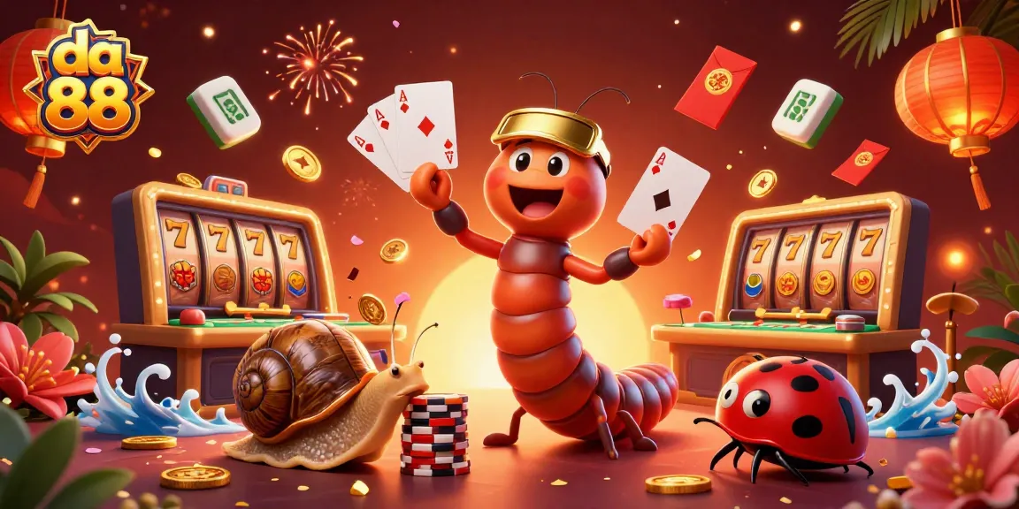 Engage with da 88 gaming action in this vivid casino scene featuring unique characters and dynamic elements.