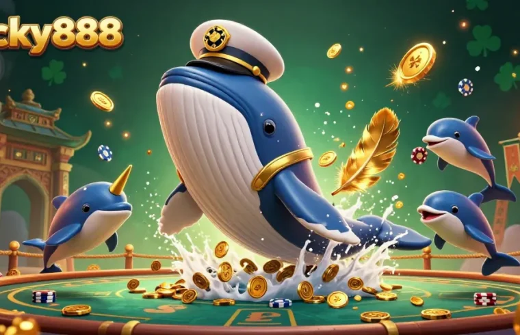Experience the thrill at Lucky888 with the captivating sea-themed characters and dynamic gaming elements