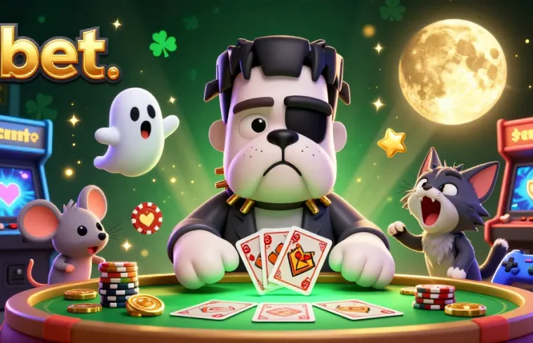 Experience thrilling moments at 9bet with a colorful casino scene featuring iconic characters and vibrant game elements.