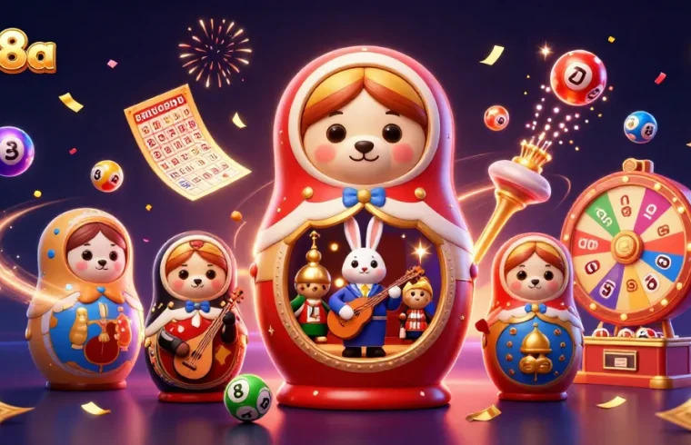 Spin the winning odds at lu88a with vibrant lottery balls and engaging casino characters.