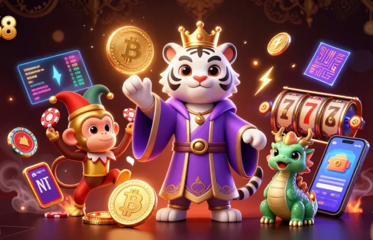 C168 immerses players in a vibrant online casino world with engaging gaming elements and characters.