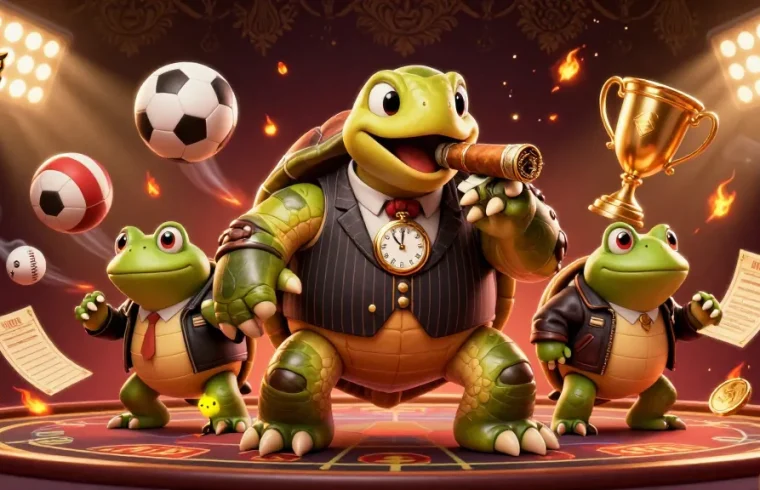 Engage with ph bet opportunities through thrilling animated casino-themed illustration, showcasing dynamic sports and casino elements.